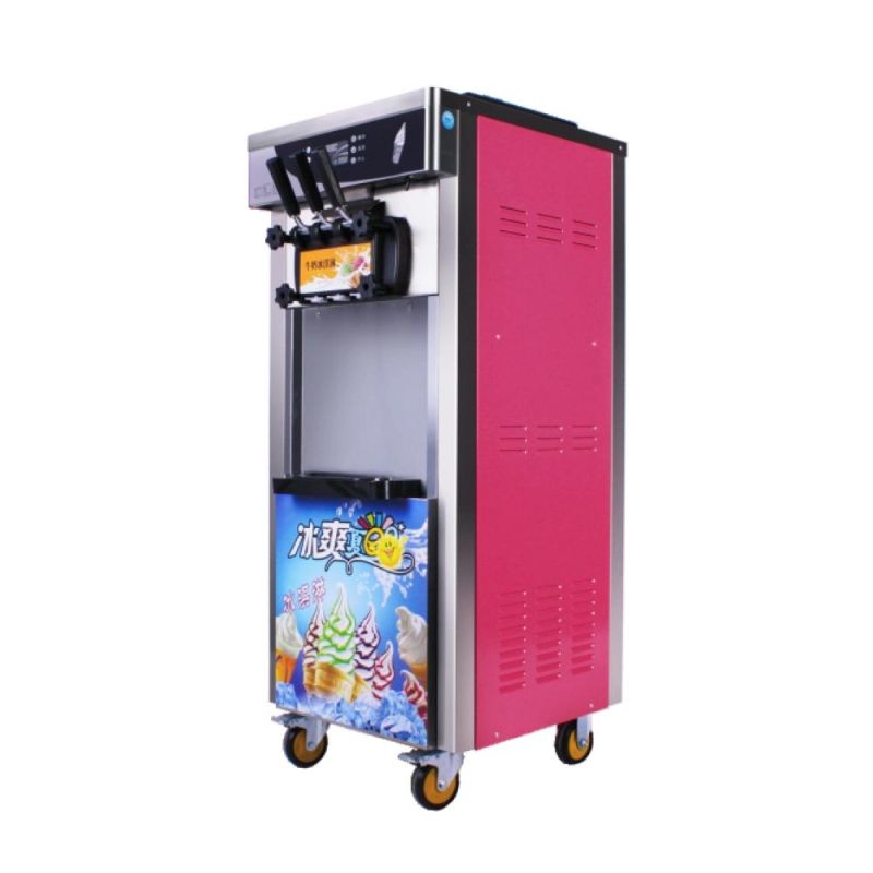 2021 New Commercial Three 3 Flavor Street Stand Soft Ice Cream Making Machine Soft Serve Price in Pakistan Icecream Maker