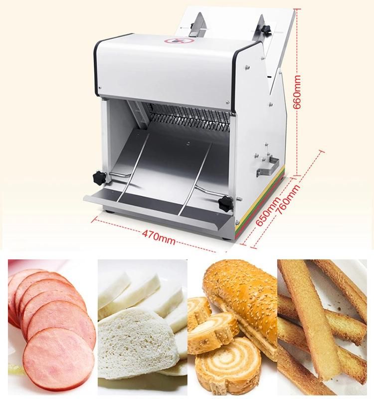 Commercial Electric Rotary Toast Cutter Bread Slicer Loaf Cutting Machine
