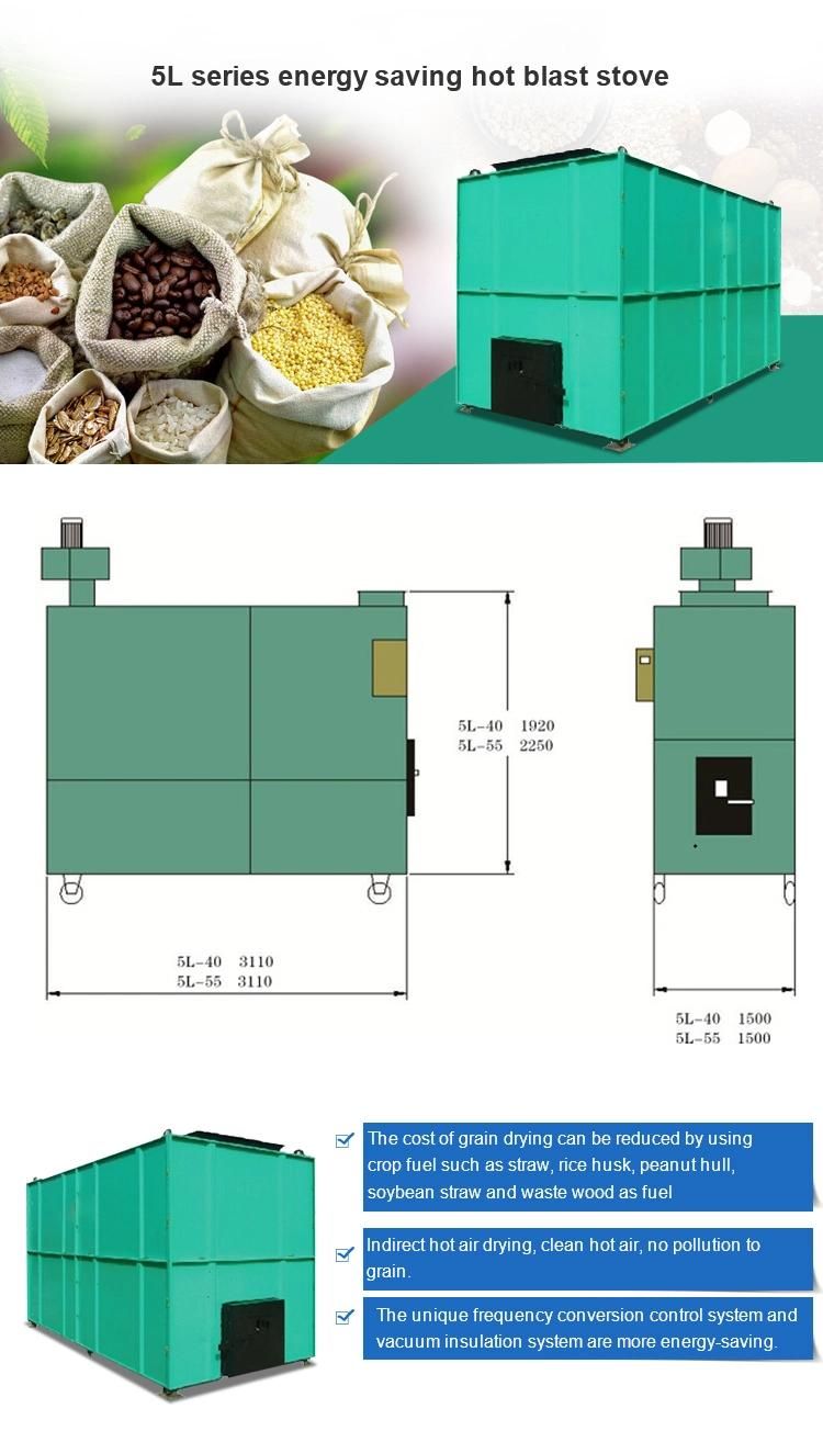 Drying Oven Husk Furnace for Rice Dryer/Wheat Dryer/Beans Dryer