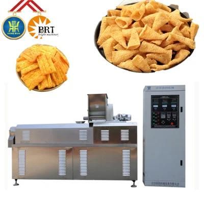Auto Professional Fried Corn Pellets Chips Snacks Food Processing Making Extruder