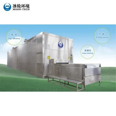 IQF, Tunnel Freezer, Ss Plate Belt Tunnel Freezer for Seafood, Meat