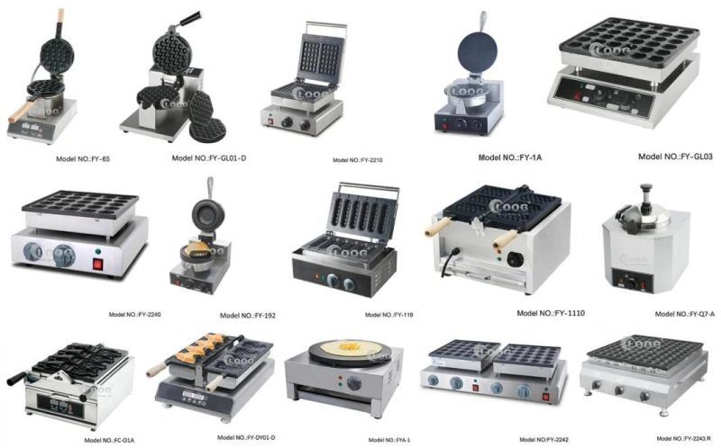 Commercial Digital Waffle Maker Bubble Waffle Maker Egg Waffle Maker for Sales