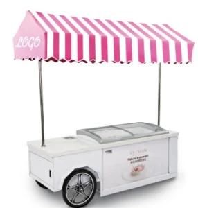 Ice Cream Cart Ice Cream Display Cabinet Popsicle Gelato Showcase