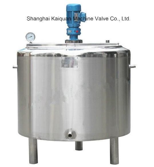 Stainless Steel Liquid Insulated Jacketed Storage Electric Heating Mixing Vessel