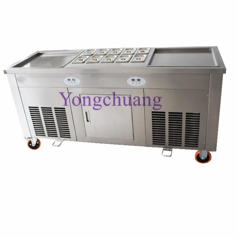 Fried Ice Cream Roll Machine with PLC Temperature Controller