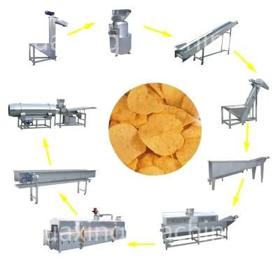 Fresh Potato Automatic Potato Chips Making Machine
