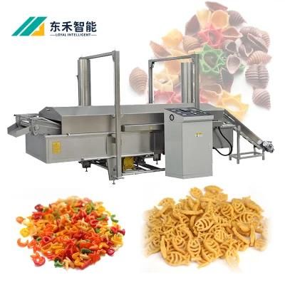 High Efficiency Industrial Automatic Continuous Fryer Continuous Frying Line Quick Heating ...