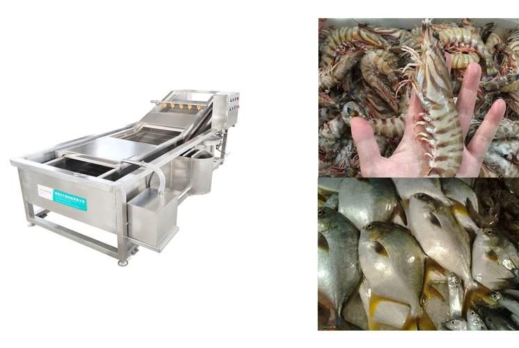 Seafood Bubble Washing Cleaning Machine Fish and Shrimp Washer Bubbles