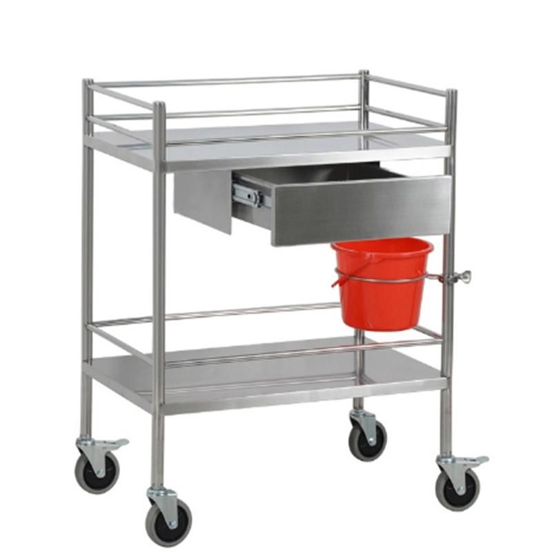 Hot Selling Medical Hospital Dressing Stainless Steel Trolley Surgical Trolley