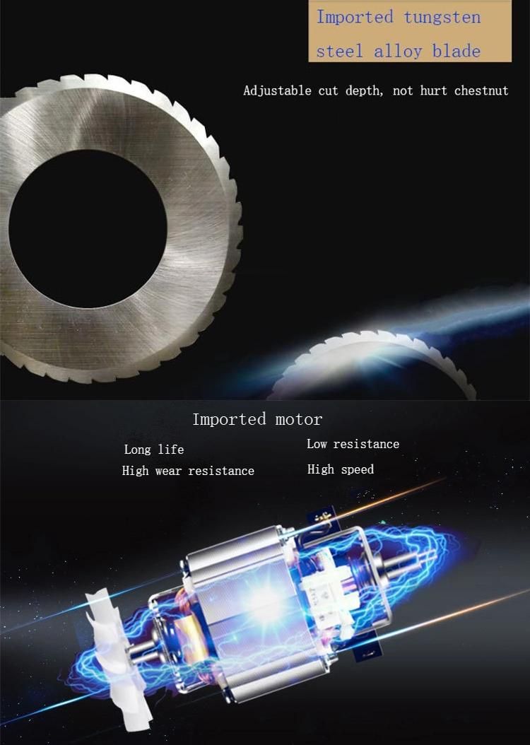 High Quality Chestnut Processing Machine Chestnut Shell Breaking Machines Nuts Cutting Cutter