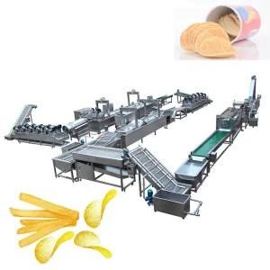 Potato Banana Chips Maker Washing Cutting Frying Production Line