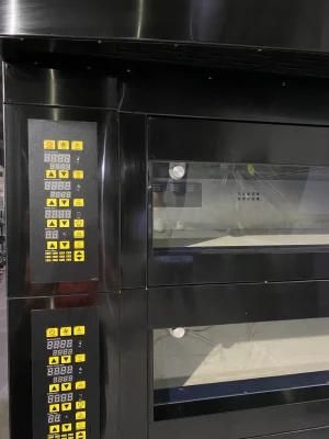 Black Titanium European 3 Deck 6 Tray Electric Pizza Oven Bakery Equipment Baking ...