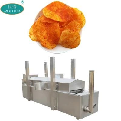 Conveyor Sweet Potato Crisp Fryer and Frying Machine