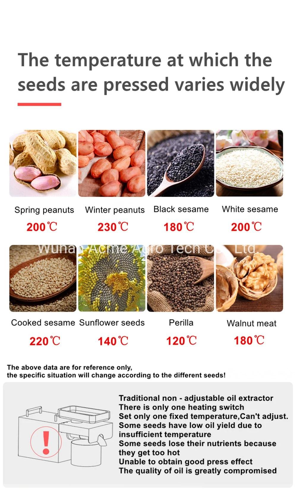 Home Use Oil Processing Mini Oil Press Machine for Sunflower Sesame Seeds Oil Extraction Machine