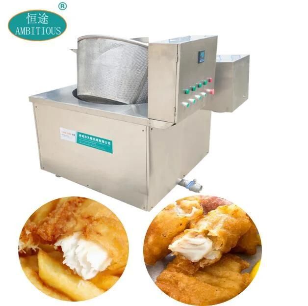 Fish Ball Frying Machine Batch Fish Fryer Cod Fish Frying Machine