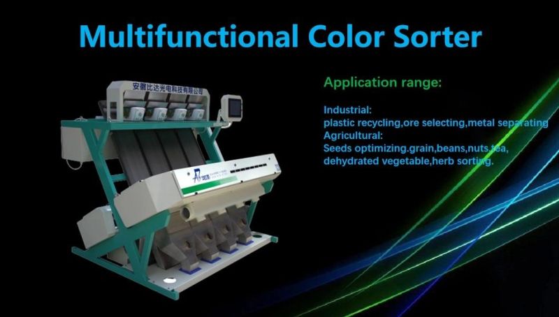 4 Chutes Mung Bean Selecting Equipment Color Sorter Multifunctional Sorting Machine