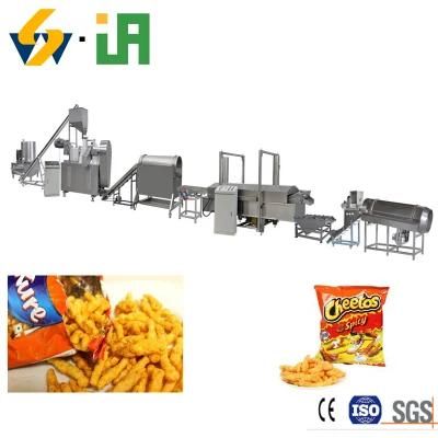 Fried Crispy Cheetos Kurkure Snacks Food Extrusion Machinery Production Line