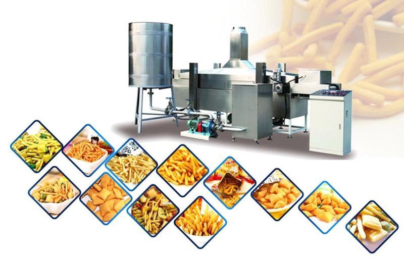 Automatic Fried Making Machine of Snacks Fry Wheat Corn Flour Pellet 3D Snacks Machine Made in China
