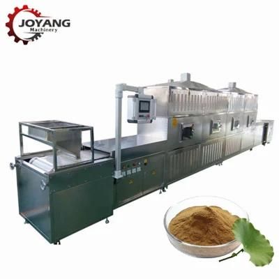 Tunnel Belt Lotus Leaf Powder Mcirowave Sterilizing Machine
