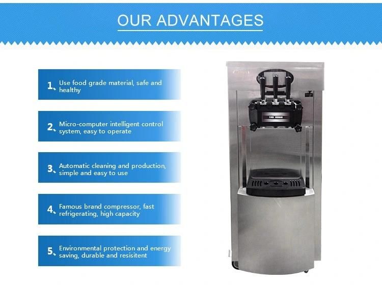 Good Quality Commercial 3 Flavors Soft Serve Taylor Ice Cream Machine