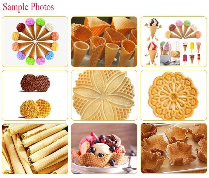 Commercial Sugar Waffle Ice Cream Cone Making Machine