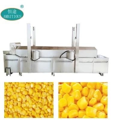 Sweet Corn Blanching and Cooking Machine IQF Food Processing Line