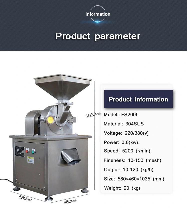 Powder Grinder/Dried Fruit Milling Machine/Grinding Dried Products Machine for Sale