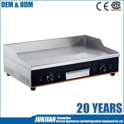 Industrial Counter Top Electric Griddle / LPG Kitchen Equipment Gas Teppanyaki Griddle