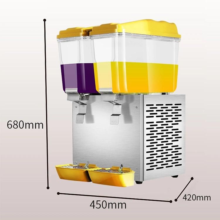 Catering Bar Equipments Commercial Cold Drink Dispenser 3 Tanks Buffet Beverage Juice Dispenser