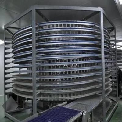 Automatic Frozen Food Snack Food Cooling Spiral Conveyor Equipment