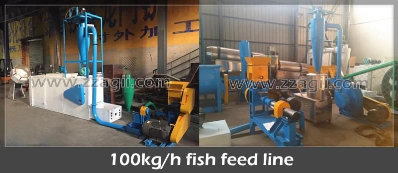100-500kg/H Aquatic Crab Shrimp Floating Fish Feed Making Line