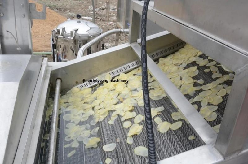 Fully Automatic Fried Potato Chips French Fries Making Machine