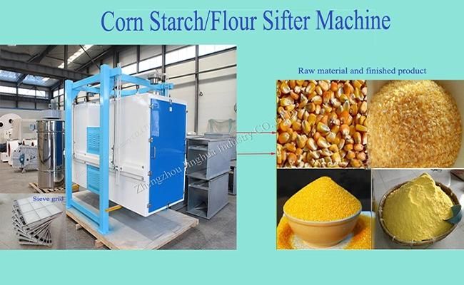 New Condition Full Closed Double Bin Starch Sifter Dried Corn Flour Grading Fiber Separator Machine