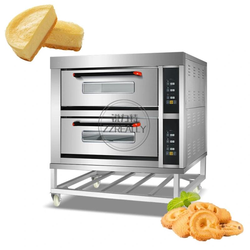 2 Decks 2 Trays Commercial Electric Baking Oven Cake Pizza Bread Oven Bakery Machines Baking Equipment