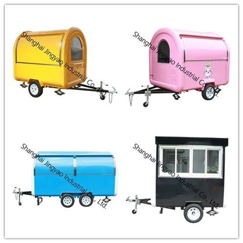 Mobile Coffee Kiosk with Wheels Food Cart for Factory Direct Sale, China Cheapest Food Kiosk, Mobile Bubble Tea Kiosk