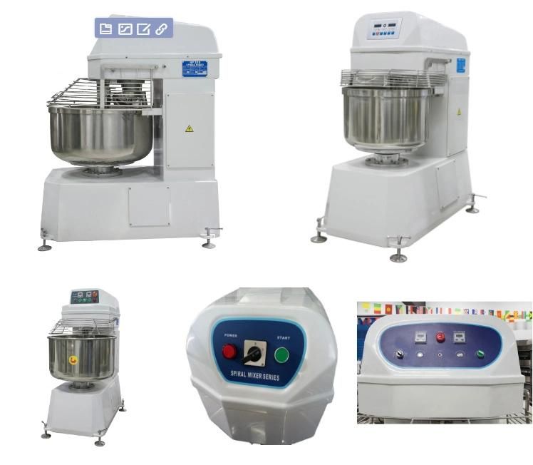 Timing Automatic spiral Mixer Electric Dough Mixer Two Speed Change Gear and Hard Gear Drive