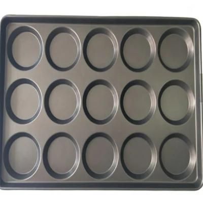 Industrial Non-Stick Bread Pan 15 Multi-Link Bread Mould Hamburger Pan Burger Baking Pan ...