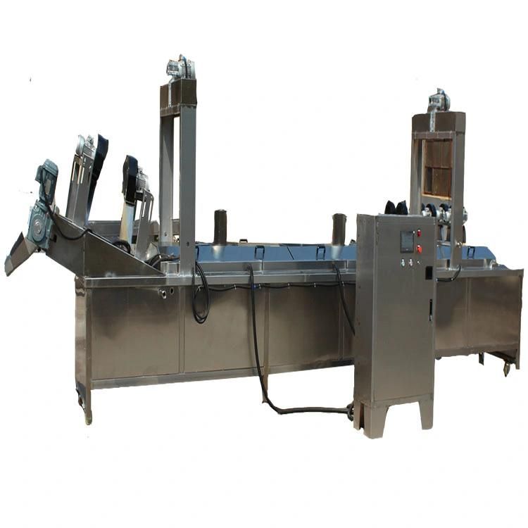 Continuous Healthy Belt Type Fryer for Frying Potato Chips, Beans, Snack Pellets