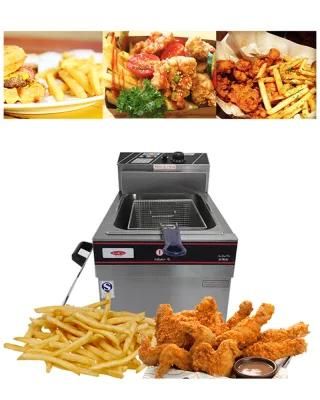 Qianmai Electric Stainless Steel Commercial Chicken Fries Donut Fish Fryer Potato Chips ...
