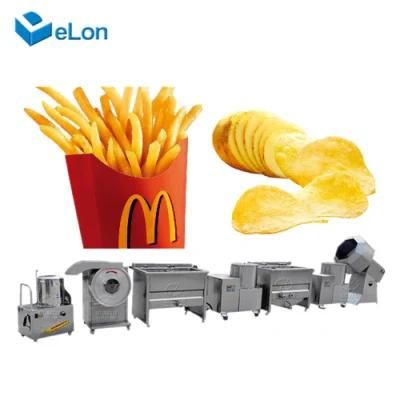 Semi Automatic Frozen Potato Chips French Fries Production Line