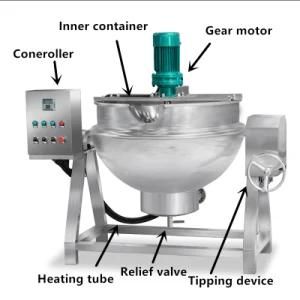 Electric Large 200 Liter Mixer Jam Industrial Cooking Pot