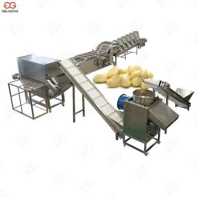 Automatic Chain Type Garlic Separating Peeling Machine Line