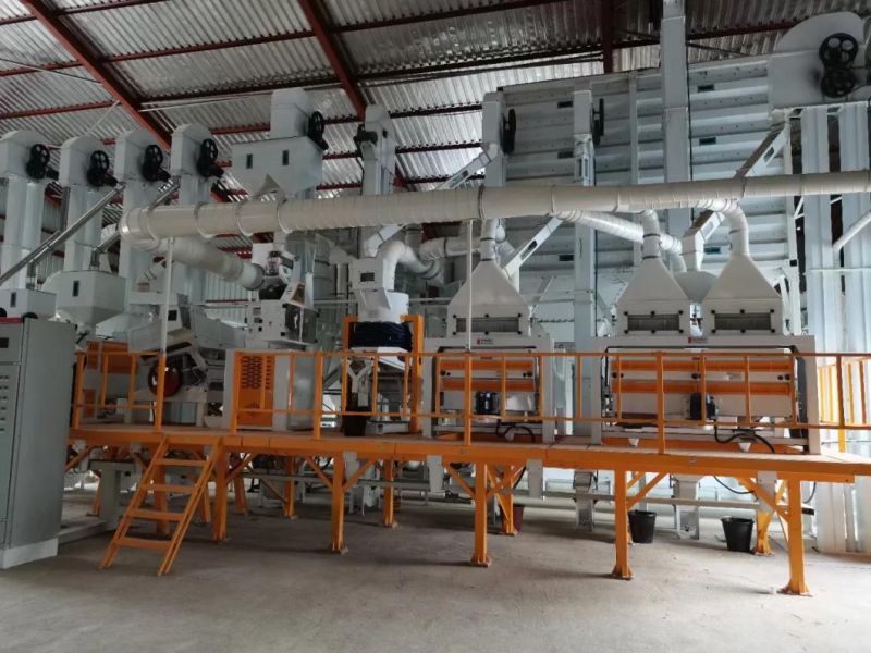 50-120tpd Turnkey Complete Set with Steel Platform Auto Rice Milling Plant Rice Milling Machine in Egypt