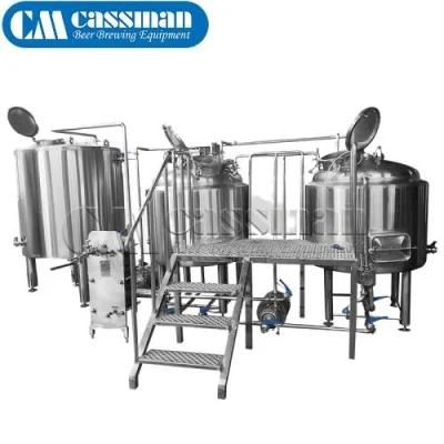 Cassman 300L 500L 1000L Mini Beer Brewing Equipment for Bar/Hote/Pub