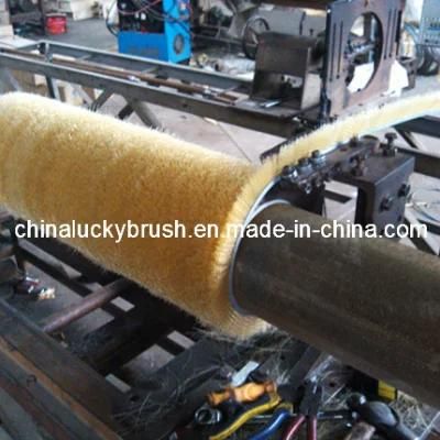 PP Material Strip and Crimped Wire Cleaning Roller Brush (YY-091)