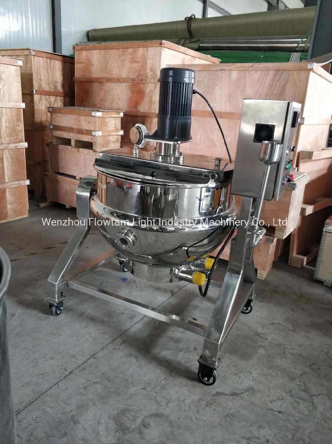 Tilting Jacket Cooking Kettle with Blender for Making Tomoto Paste