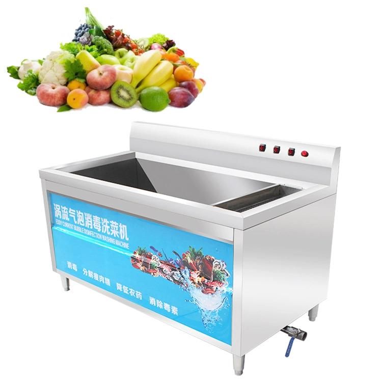 Commercial Ozone Fruit and Vegetable Washer Industrial Cleaning Carrot Cassava Apple Bubble Washing Machine