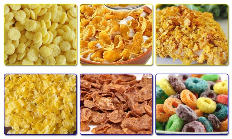 Frosted Corn Puffs Snack Extruder Machine Rice Krispies Cereal Making Machine