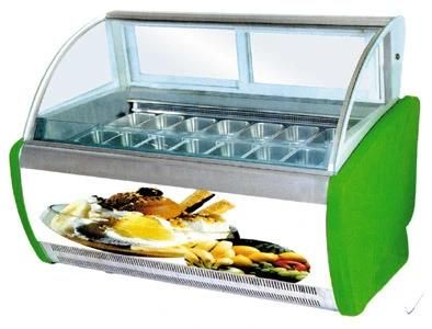 Commercial Restaurant Ice Cream Display Showcase