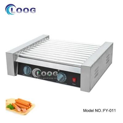 Electric Kitchen Equipment Automatic Hot Dog Roller Grilling Warmer Sausage Making Snack ...